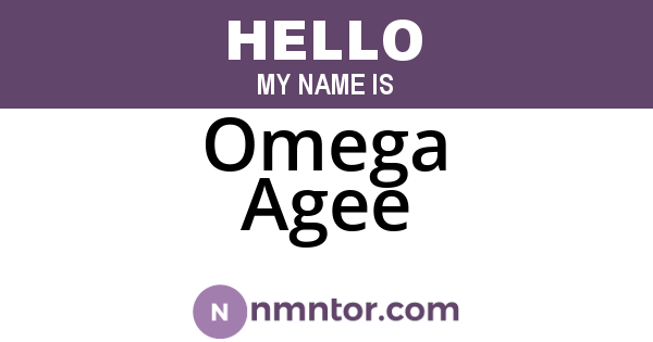 Omega Agee