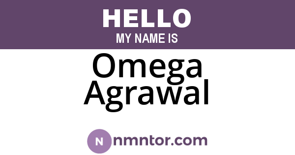 Omega Agrawal