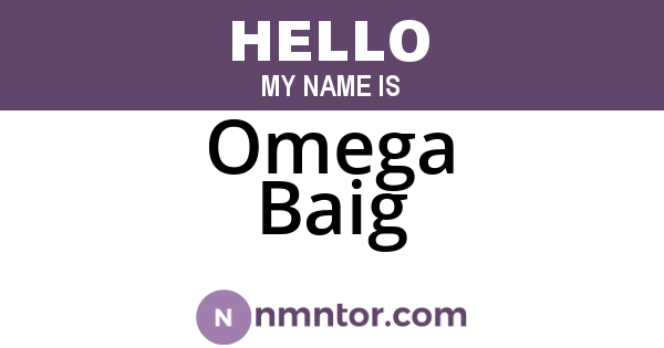 Omega Baig