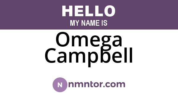 Omega Campbell