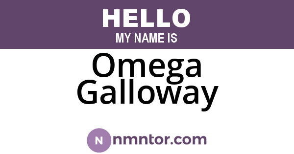Omega Galloway