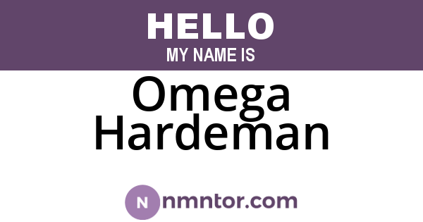 Omega Hardeman