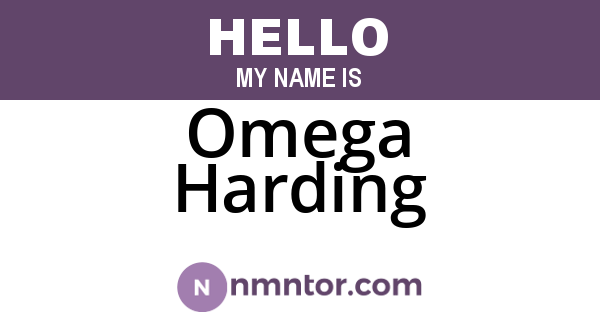 Omega Harding
