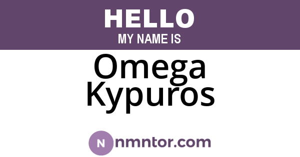 Omega Kypuros