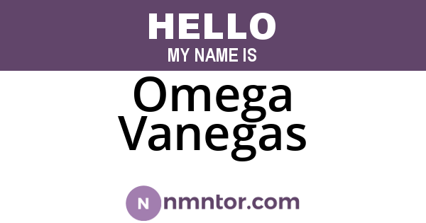 Omega Vanegas