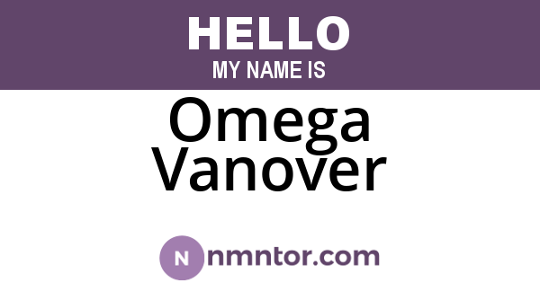 Omega Vanover