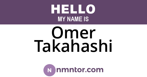 Omer Takahashi