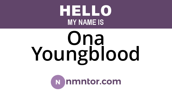 Ona Youngblood