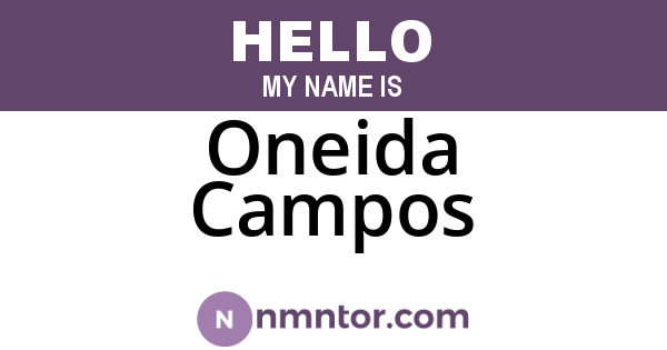 Oneida Campos