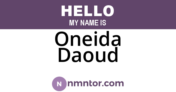 Oneida Daoud