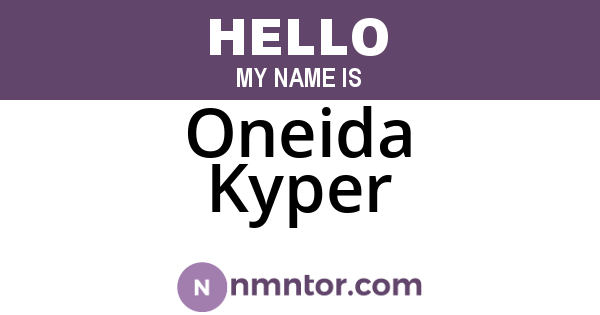 Oneida Kyper