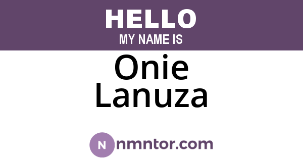 Onie Lanuza