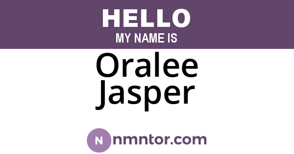 Oralee Jasper