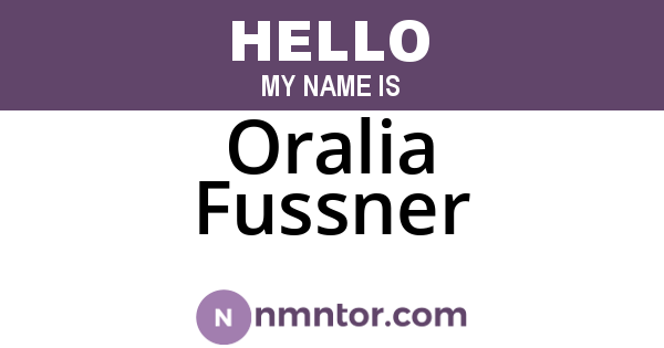 Oralia Fussner