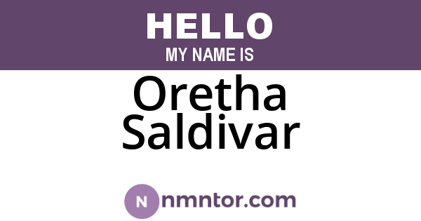 Oretha Saldivar