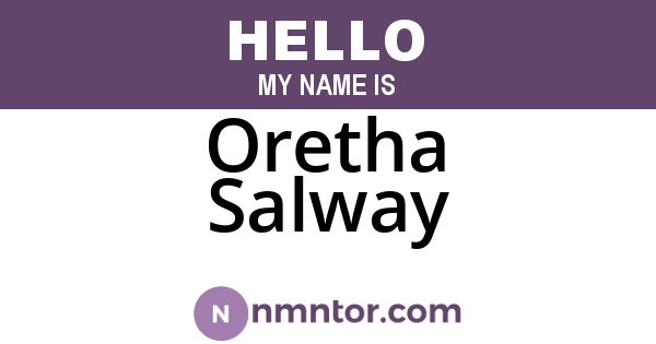 Oretha Salway