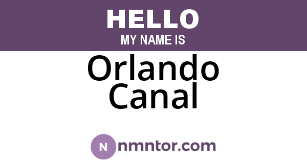 Orlando Canal