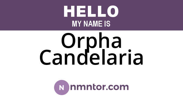 Orpha Candelaria