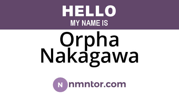 Orpha Nakagawa