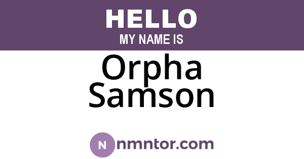 Orpha Samson