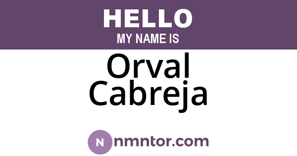 Orval Cabreja