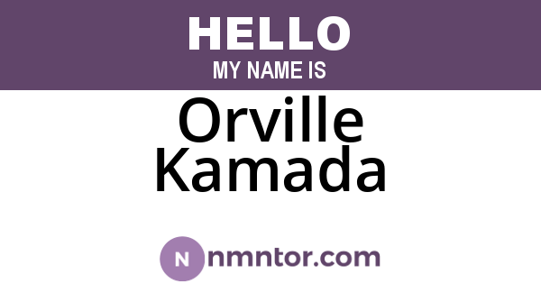 Orville Kamada