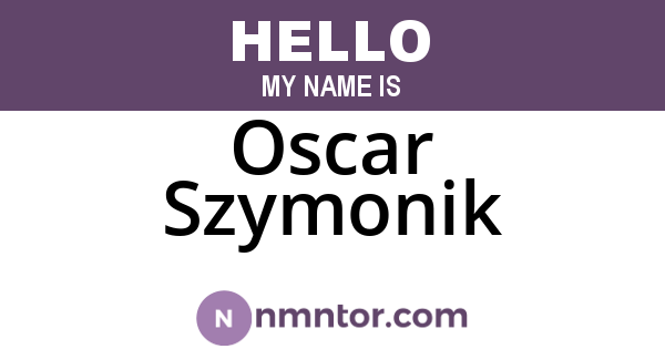 Oscar Szymonik