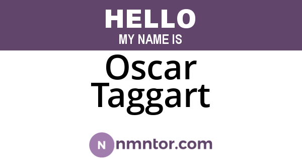 Oscar Taggart