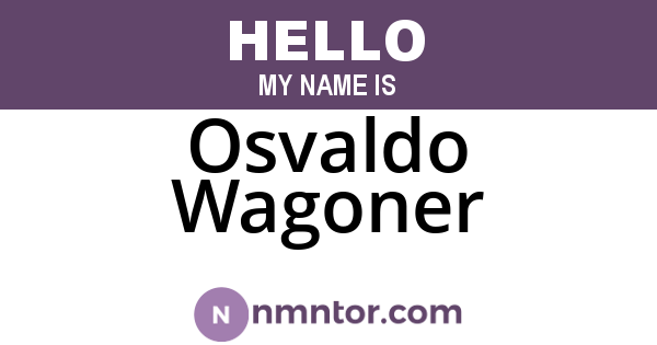 Osvaldo Wagoner