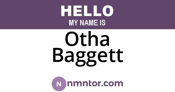 Otha Baggett