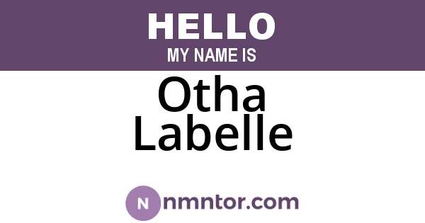 Otha Labelle