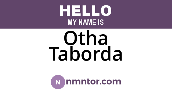 Otha Taborda