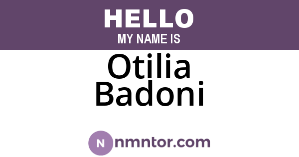 Otilia Badoni