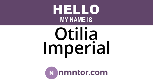 Otilia Imperial