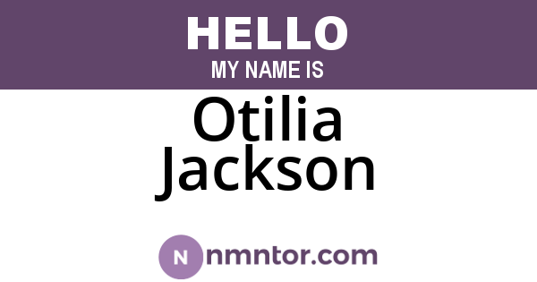 Otilia Jackson