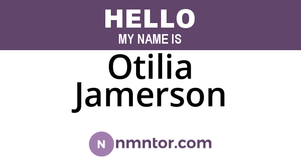 Otilia Jamerson
