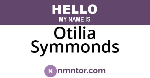 Otilia Symmonds