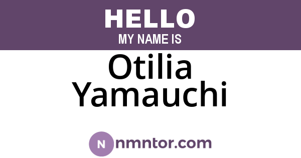 Otilia Yamauchi