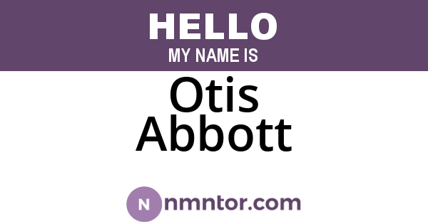 Otis Abbott