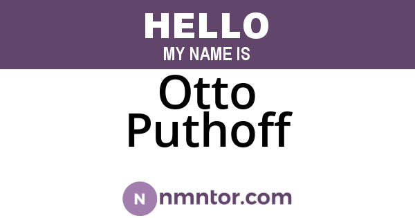 Otto Puthoff