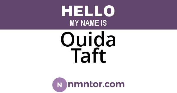 Ouida Taft