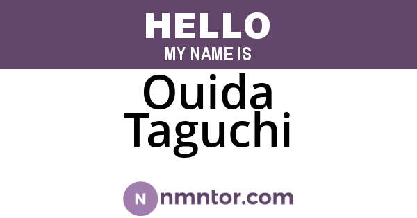 Ouida Taguchi