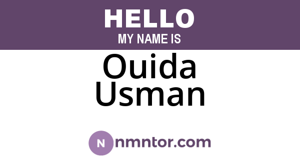 Ouida Usman