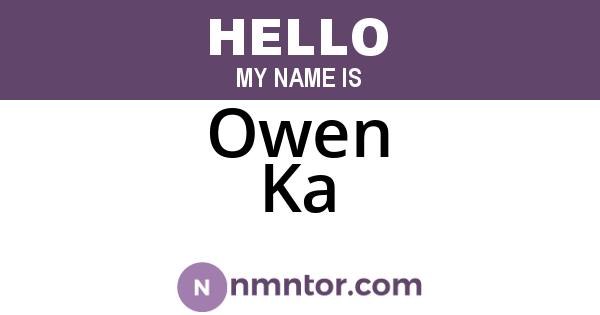 Owen Ka