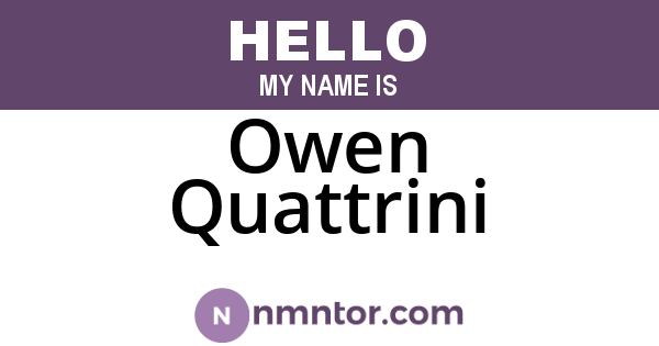 Owen Quattrini