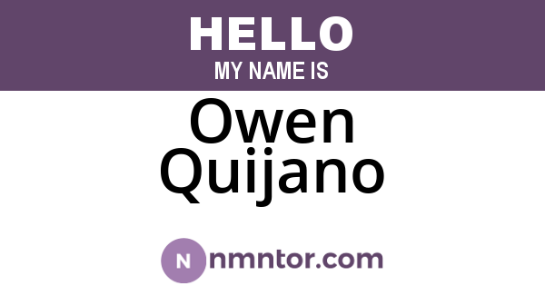 Owen Quijano