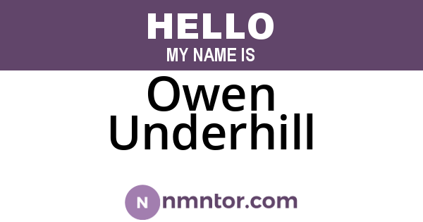 Owen Underhill