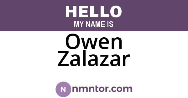 Owen Zalazar