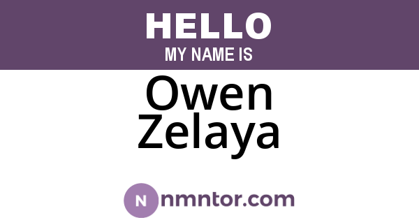 Owen Zelaya
