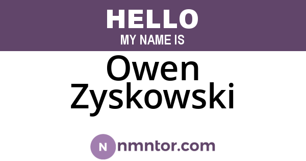 Owen Zyskowski